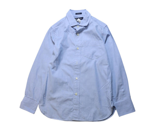 A Blue Long Sleeve Shirts from Crewcuts in size 8Y for boy. (Front View)