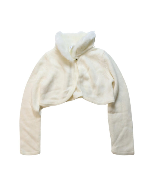 A Ivory Cardigans from Janie & Jack in size 4T for girl. (Front View)