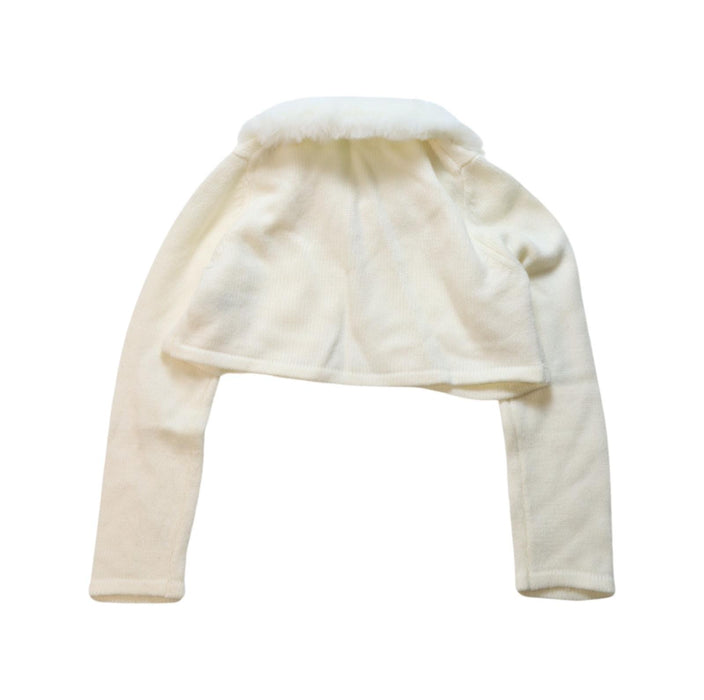 A Ivory Cardigans from Janie & Jack in size 4T for girl. (Back View)