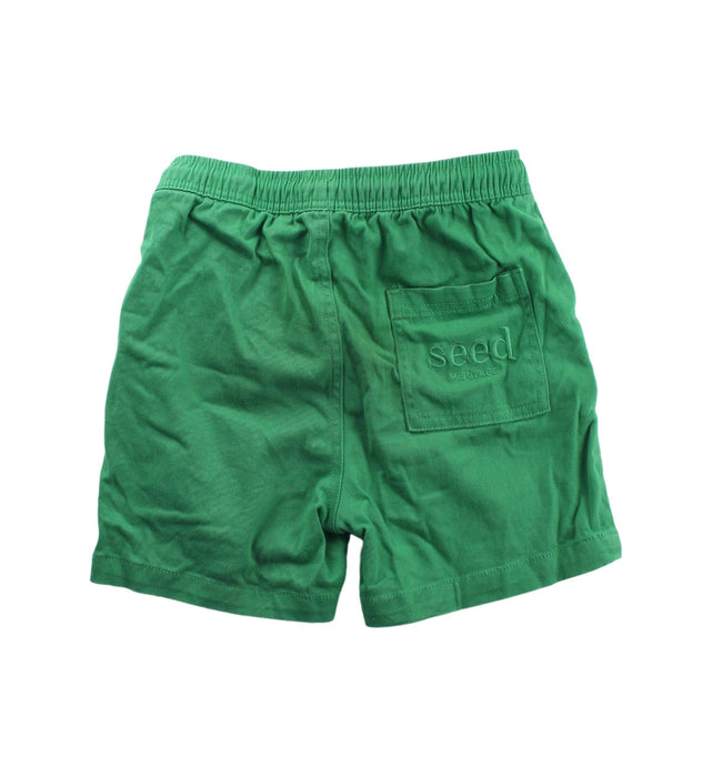 A Green Shorts from Seed in size 8Y for boy. (Back View)