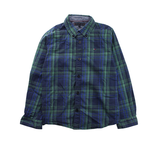 A Blue Long Sleeve Shirts from Tommy Hilfiger in size 8Y for boy. (Front View)