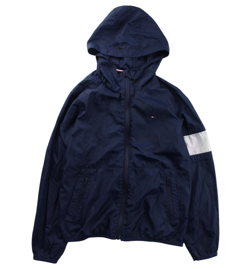 A Blue Lightweight Jackets from Tommy Hilfiger in size 8Y for boy. (Front View)