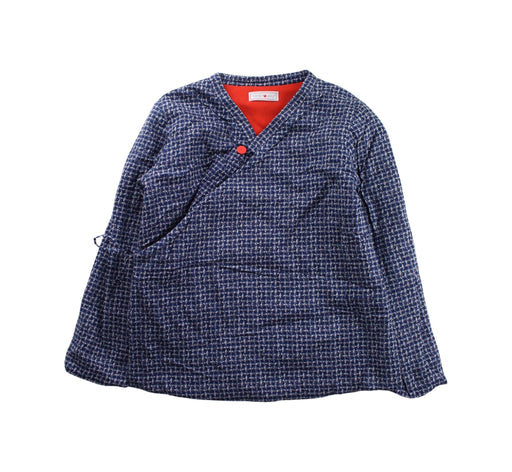A Blue Long Sleeve Tops from Tang'Roulou in size 8Y for girl. (Front View)