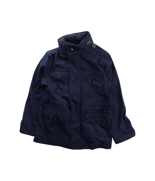A Blue Lightweight Jackets from Polo Ralph Lauren in size 5T for boy. (Front View)