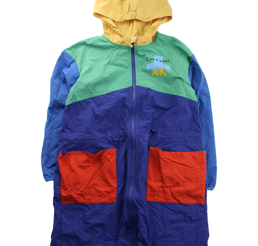 A Blue Rain Jackets from Bobo Choses in size 8Y for boy. (Front View)