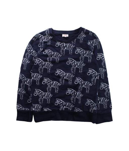A Blue Crewneck Sweatshirts from Seed in size 9Y for boy. (Front View)