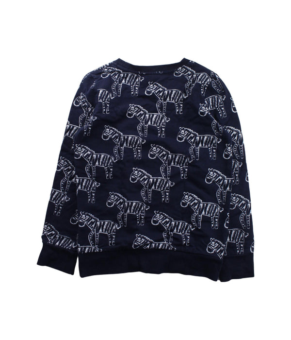 A Blue Crewneck Sweatshirts from Seed in size 9Y for boy. (Back View)