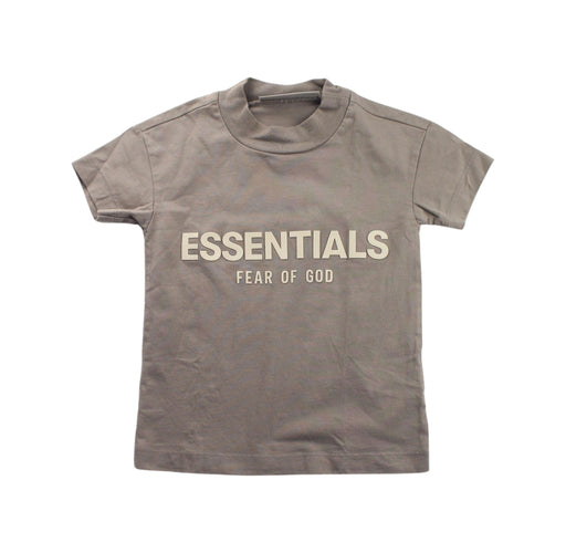 A Grey Short Sleeve T Shirts from Fear of God Essentials in size 4T for boy. (Front View)