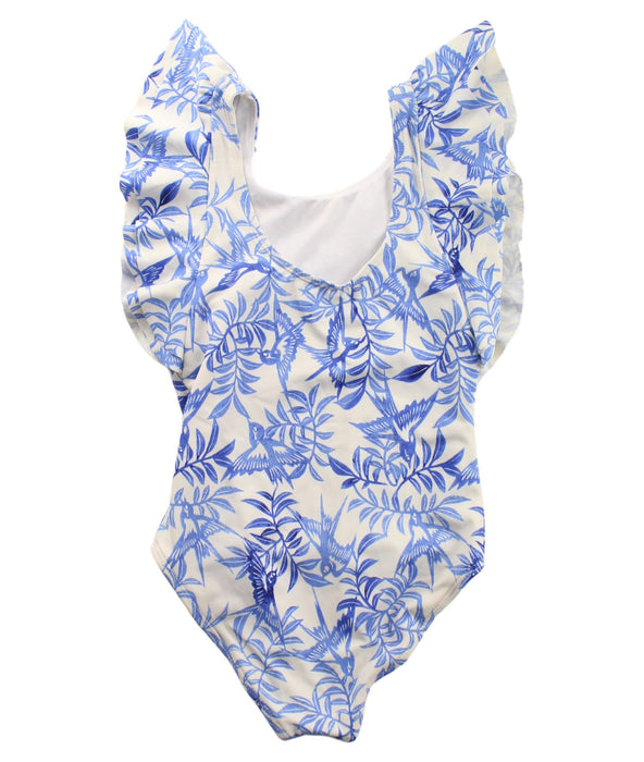 A Blue Swimsuits from Janie & Jack x Rachel Zoe in size 5T for girl. (Back View)