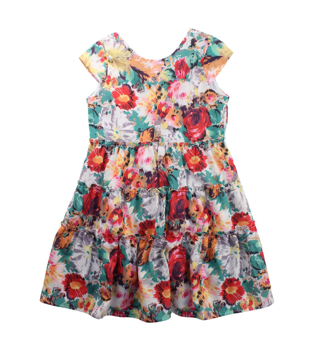 A Multicolour Short Sleeve Dresses from Mabel + Honey in size 5T for girl. (Front View)