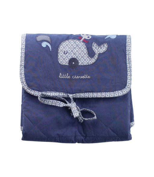 A Blue Changing Mats & Covers from Little Crevette in size O/S for neutral. (Front View)