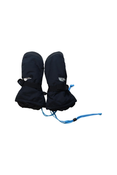 A Blue Ski Gloves from The North Face in size 10Y for neutral. (Front View)