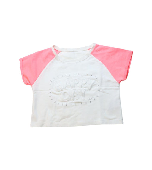 A Pink Short Sleeve T Shirts from La Compagnie des Petits in size 8Y for girl. (Front View)