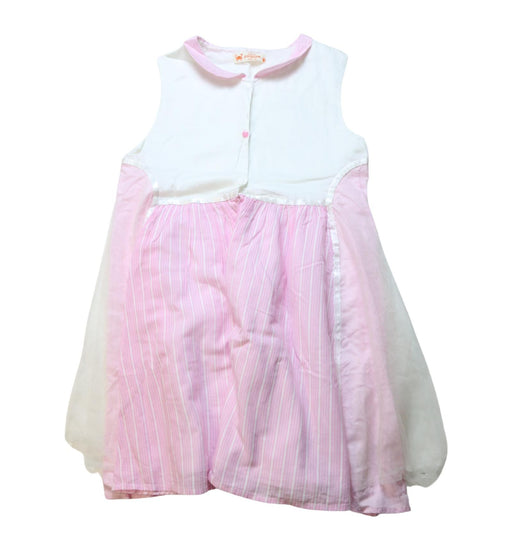 A Multicolour Sleeveless Dresses from As Know As Ponpoko in size 10Y for girl. (Front View)