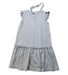 A Grey Sleeveless Dresses from Trudy & Teddy in size 5T for girl. (Back View)