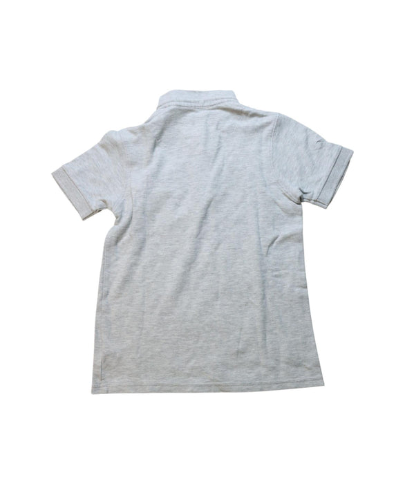 A Grey Short Sleeve Polos from Gingersnaps in size 10Y for boy. (Back View)