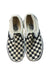 A Black Slip Ons from Vans in size 10Y for boy. (Back View)