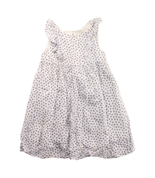 A White Short Sleeve Dresses from Lola Palacios in size 6T for girl. (Front View)