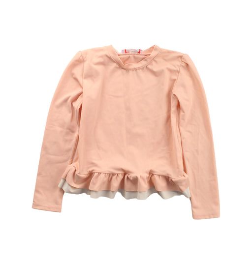 A Peach Rash Guards from Folpetto in size 3T for girl. (Front View)