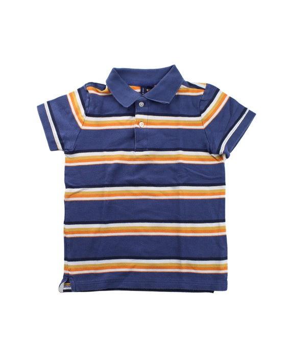 A Blue Short Sleeve Polos from Janie & Jack in size 6T for boy. (Front View)