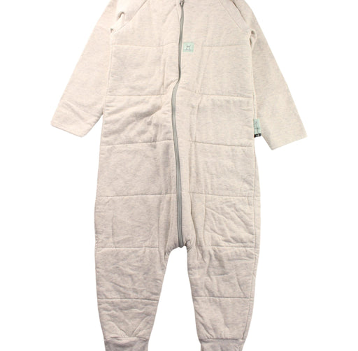 A White Sleepsacs from ErgoPouch in size 5T for neutral. (Front View)