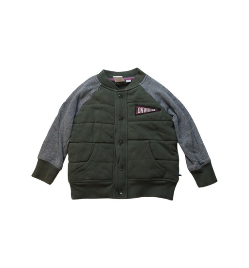 A Grey Lightweight Jackets from La Compagnie des Petits in size 3T for boy. (Front View)
