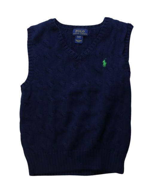 A Navy Sweater Vests from Polo Ralph Lauren in size 3T for boy. (Front View)