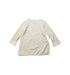 A Ivory Long Sleeve Tops from Mides in size 12-18M for neutral. (Back View)