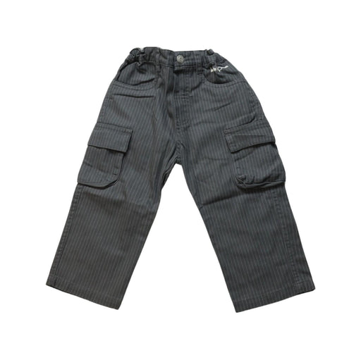 A Grey Casual Pants from Le Petit Pumm in size 12-18M for boy. (Front View)
