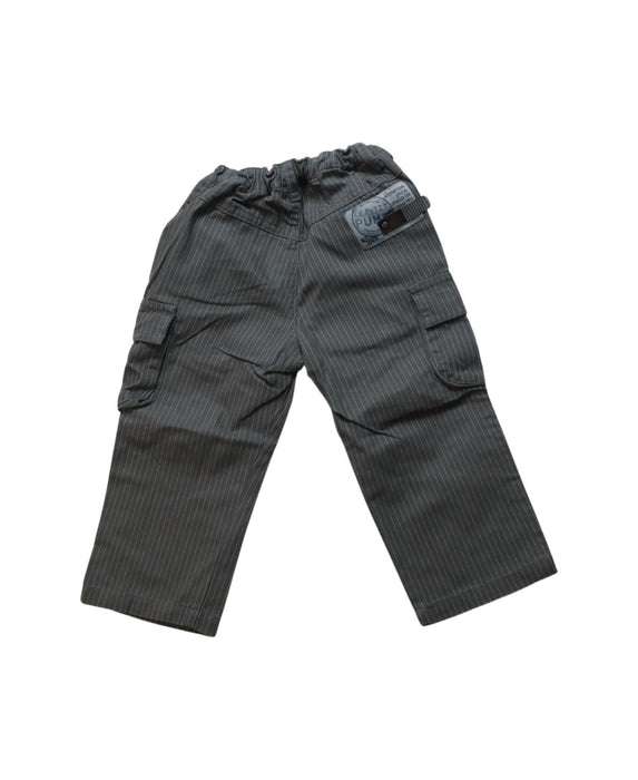 A Grey Casual Pants from Le Petit Pumm in size 12-18M for boy. (Back View)