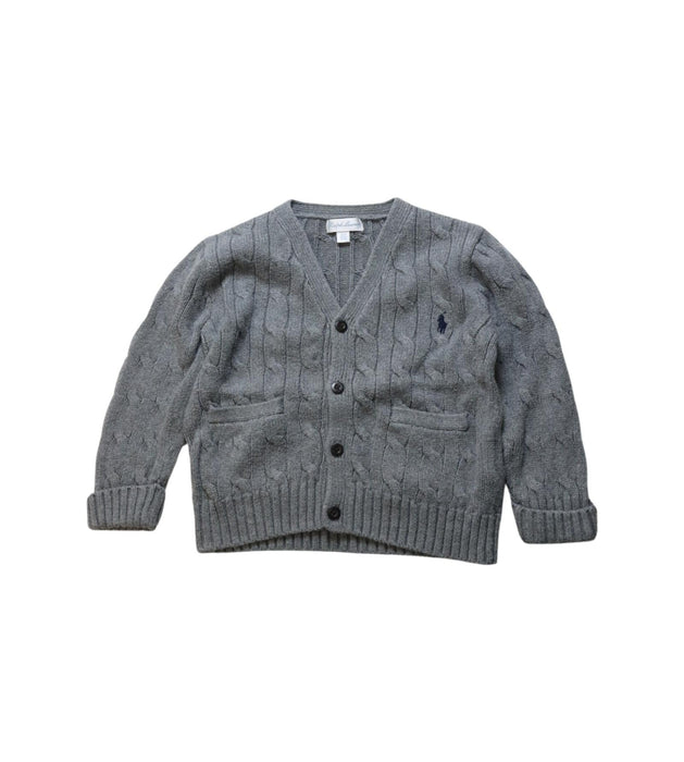 A Grey Cardigans from Ralph Lauren in size 2T for boy. (Front View)