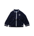 A Navy Zippered Sweatshirts from Jacadi in size 3T for boy. (Front View)