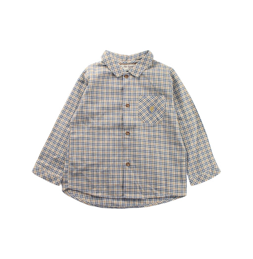 A Blue Long Sleeve Shirts from Pili Carrera in size 3T for boy. (Front View)
