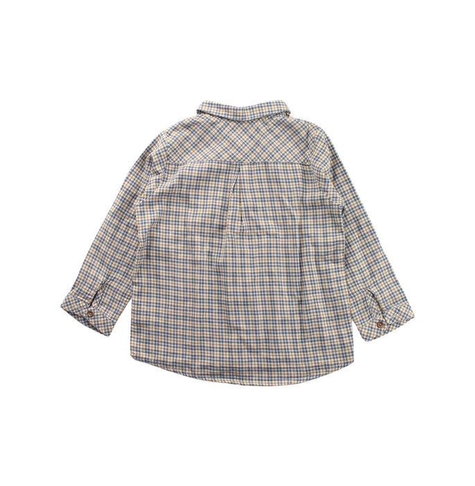 A Blue Long Sleeve Shirts from Pili Carrera in size 3T for boy. (Back View)