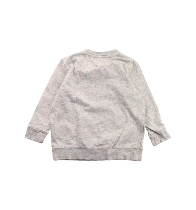A Grey Buttoned Sweatshirts from Seed in size 2T for boy. (Back View)
