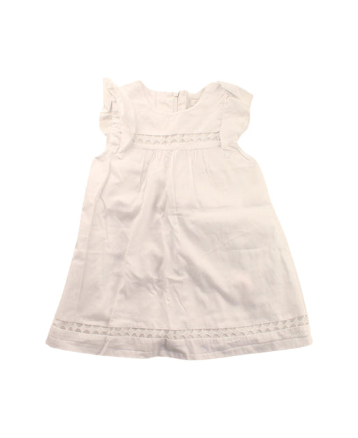 A White Short Sleeve Dresses from Chloe in size 6-12M for girl. (Front View)