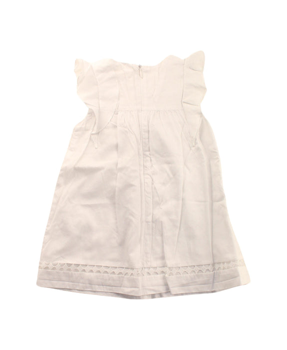 A White Short Sleeve Dresses from Chloe in size 6-12M for girl. (Back View)