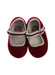 A Red Flats from Bonton in size 12-18M for girl. (Back View)