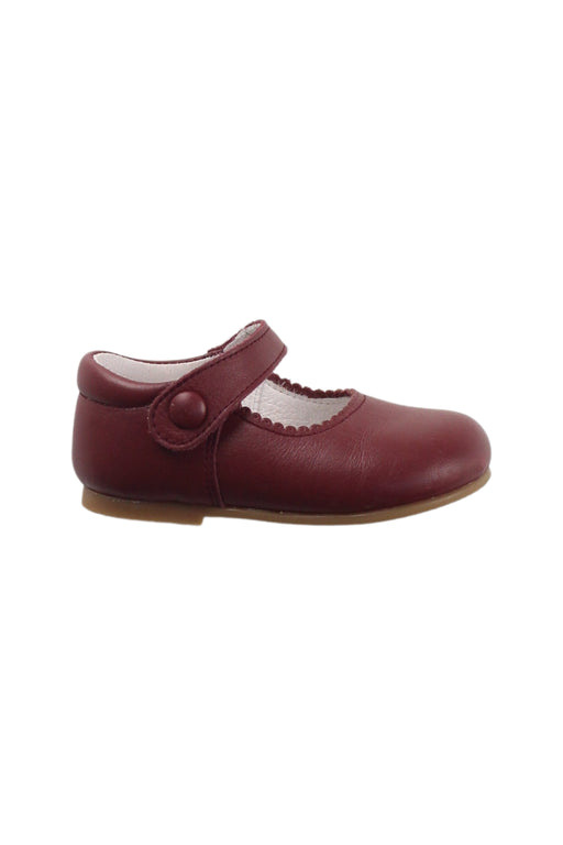 A Burgundy Flats from Pepa & Co. in size 12-18M for girl. (Front View)