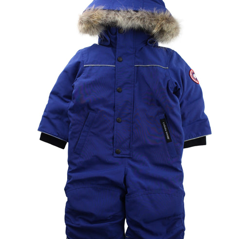 A Blue Snowsuits from Canada Goose in size 2T for boy. (Front View)