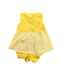 A Yellow Sleeveless Bodysuits from Ferrari in size 0-3M for girl. (Back View)