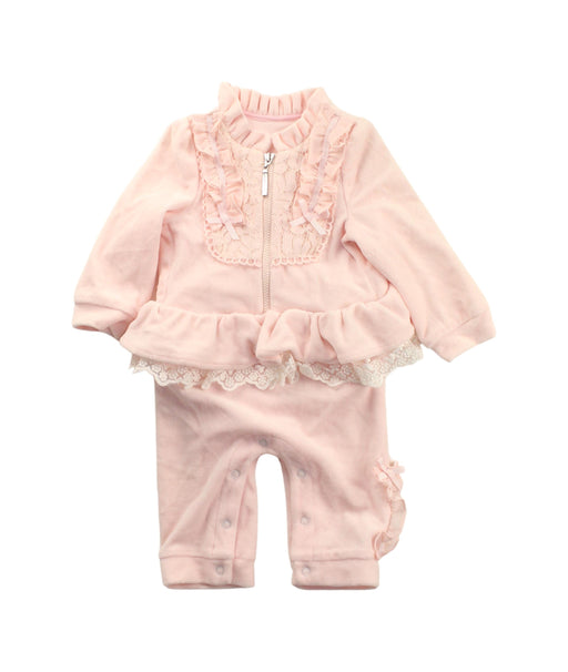 A Pink Long Sleeve Jumpsuits from Nicholas & Bears in size 3-6M for girl. (Front View)