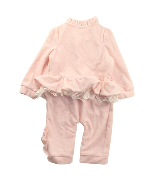 A Pink Long Sleeve Jumpsuits from Nicholas & Bears in size 3-6M for girl. (Back View)