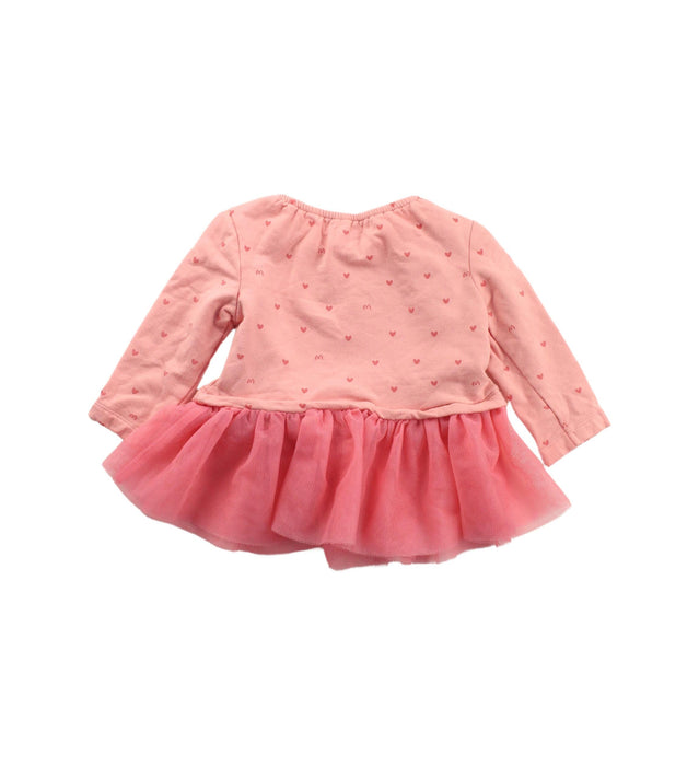 A Pink Sweater Dresses from Momonittu in size 6-12M for girl. (Back View)