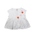 A White Short Sleeve Tops from Il Gufo in size 2T for girl. (Front View)