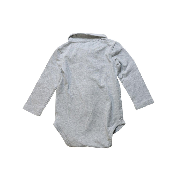 A Grey Long Sleeve Bodysuits from Andy & Evan in size 12-18M for boy. (Back View)