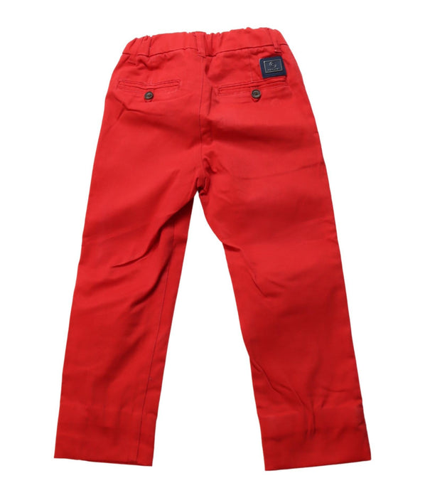 A Red Casual Pants from Mayoral in size 4T for neutral. (Back View)