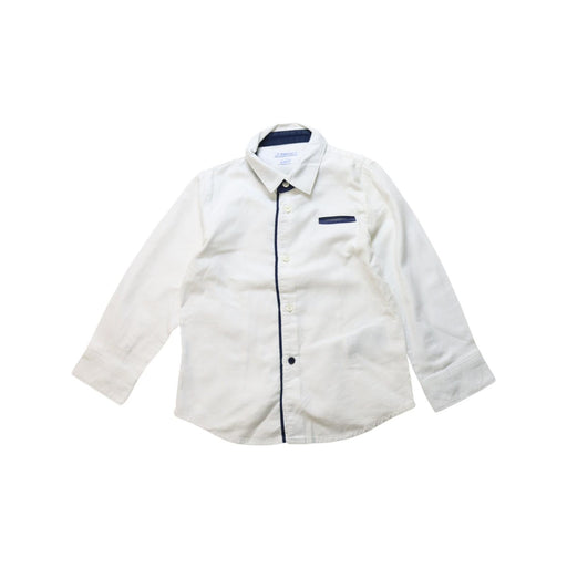 A White Long Sleeve Shirts from Mayoral in size 2T for boy. (Front View)