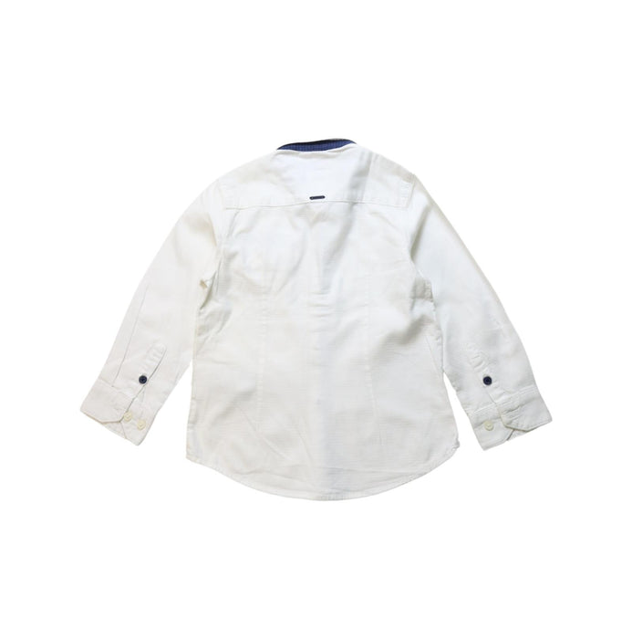 A White Long Sleeve Shirts from Mayoral in size 2T for boy. (Back View)