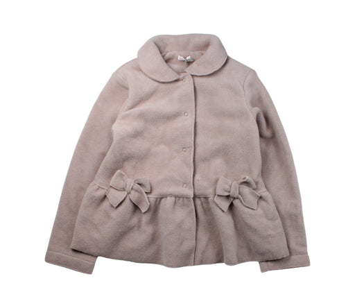 A Pink Coats from Il Gufo in size 6T for girl. (Front View)